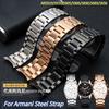 Stainless Steel Strap for Armani AR5906 AR5905 AR5890 AR5889 5858 5920 5919 Man 23mm Woman 20mm Folding Clasp Watchband Bracelet