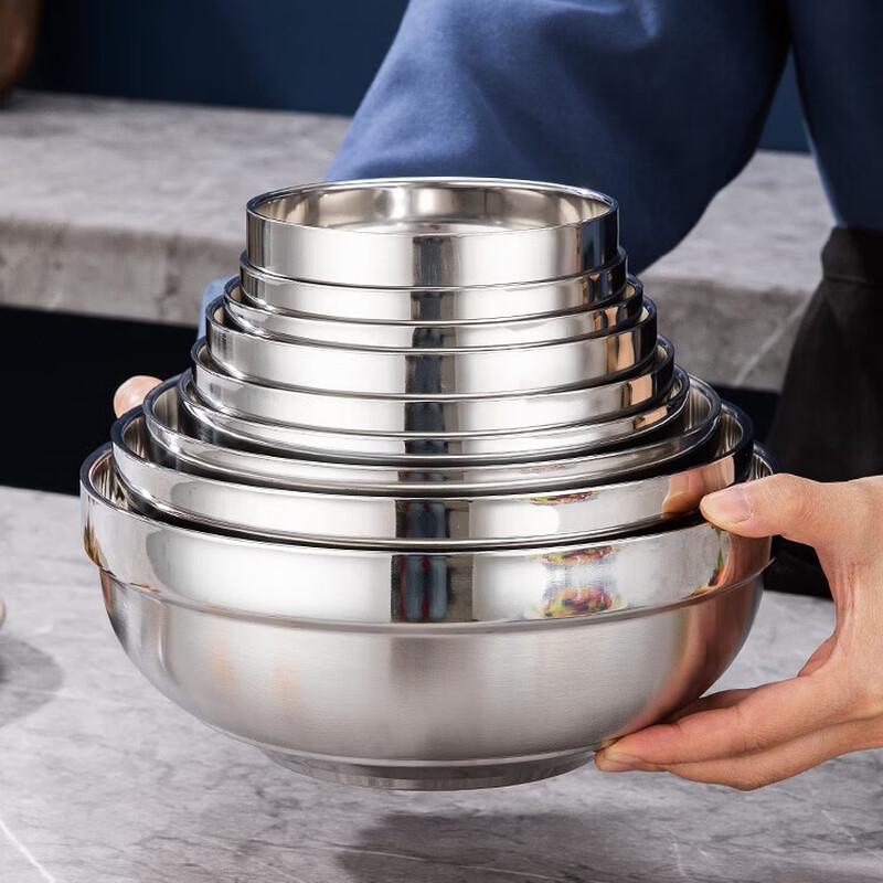 SPSR Platinum Stainless Steel Soup Bowls (5-Pack)