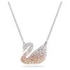 Swarovski Colgante Icónico de Cisne Multicolor Chapado en Rodio 38cm 5215034