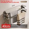 Bathroom Towel Rack Wall Mount Space Aluminum Multilayer Storage For Shower Kitchen Home