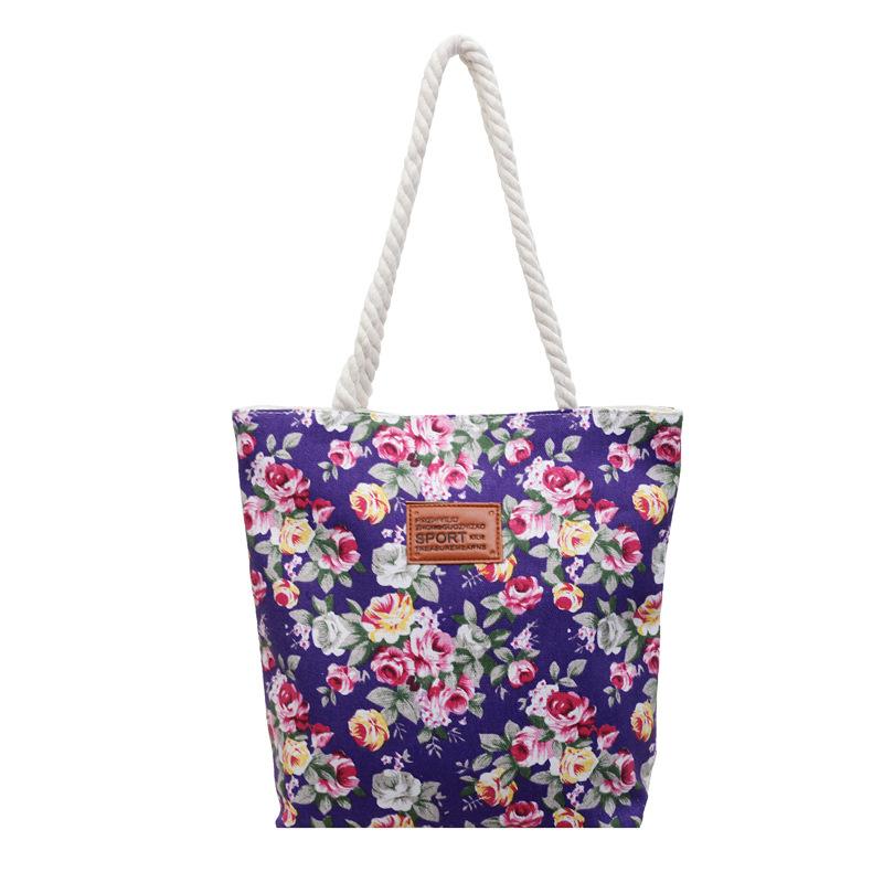 New Fresh Style Tote Bag for Women, Large Capacity Casual Shoulder Handbag, Commuter and Shopping Bag with Zipper