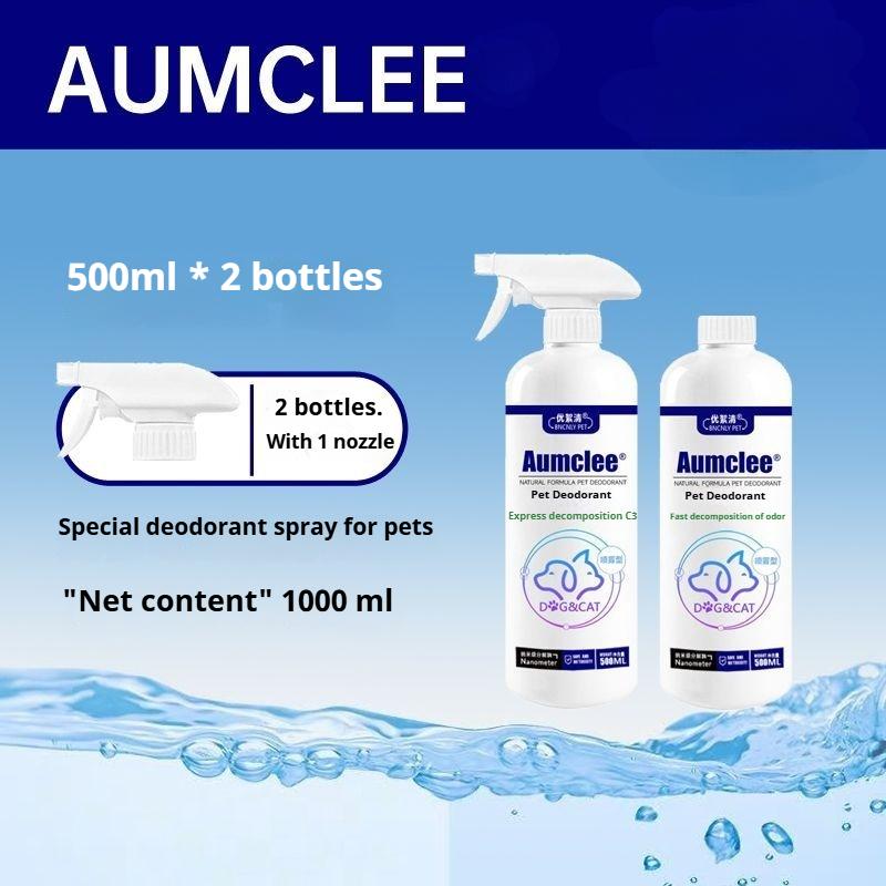 Heimtierbedarf Deodorant-Spray für Haustiere, Katzen und Hunde, antibakteriell, für den Haushalt und den Innenbereich, schnelle Entfernung von Uringeruch, antibakterieller Deodorant-Lufterfrischer