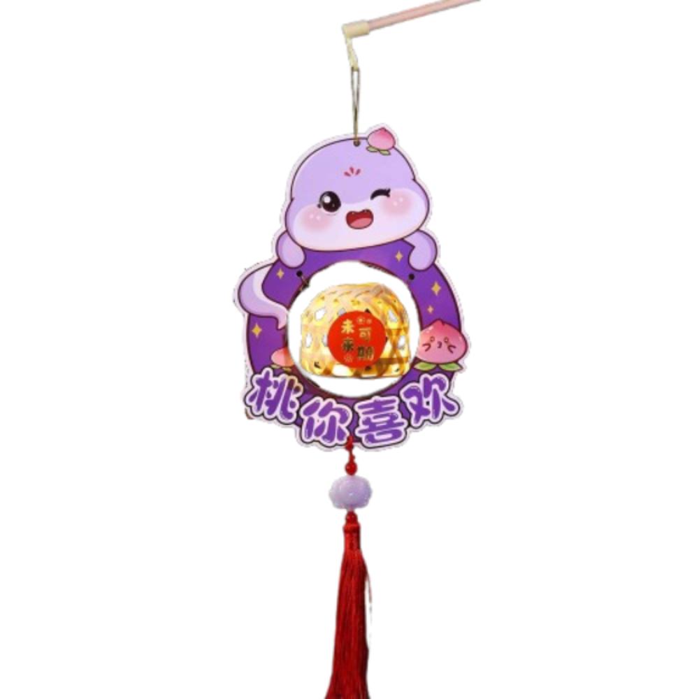 Chinese Style New Year Portable Lantern Traditional Spring Festival Supplies  Good Luck Decoration