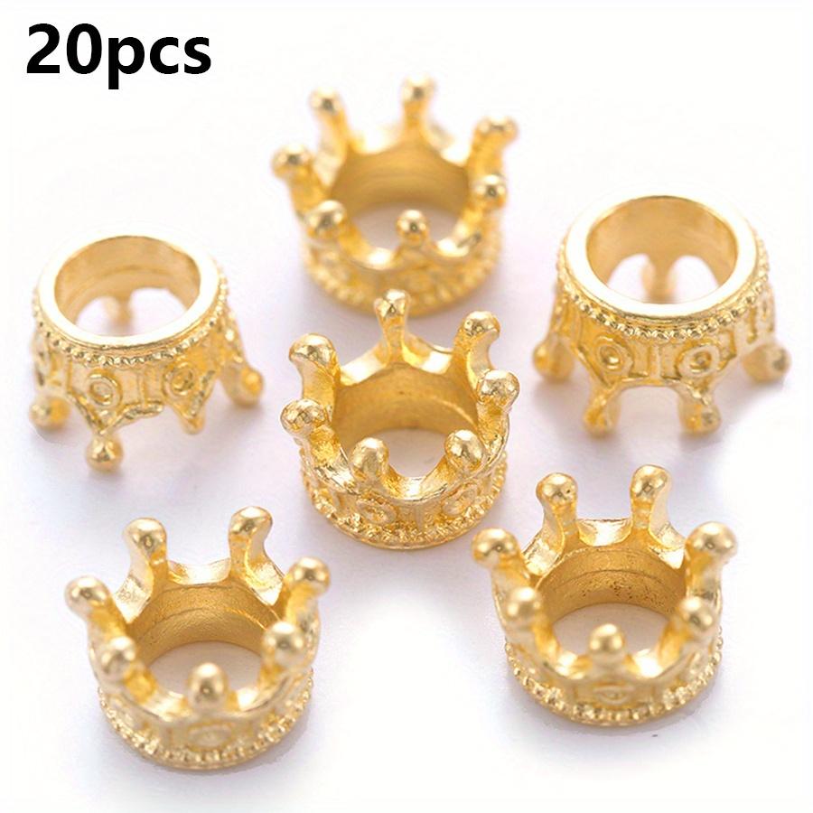 20pcs 1cm Crown Charms Pendants, Antique Silver Gold Rose Gold Metallic, DIY Jewelry Craft Supplies for Necklace Bracelet JXB