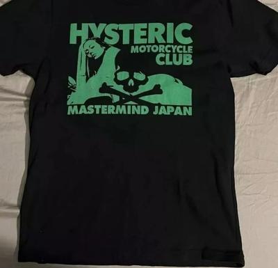 Reimpresión de camiseta unisex negra de estilo básico con glamour histérico