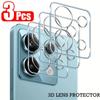 3Pcs Clear 3D Lens Protector For Xiaomi Mi 13T 14T Pro Poco X6 X7 F6 Pro Camera Tempered Glass Cover Full Protection