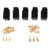 5 Sets For Car Truck 40A 5Pin Car Relay Socket with 6.3mm & 4.8mm Terminals Kit