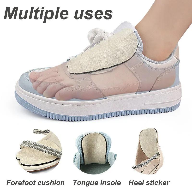Self-Adhesive Sticker Forefoot Cushioning Insoles Shoe Size Reducer Patches Tongue Pads for Shoes Foot Pain Protector Anti-wear