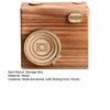 Holz-Kamera-Aufbewahrungsbox Rustikaler Retro-Kamera-Form-Behälter mit Schiebdeckel DIY Handgemachtes Kamera-Modell Spielzeug Dekoration