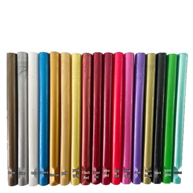 Round Wedding Invitation Wax Stick for Sealing, Hot Melt Glue Gun Compatible, Ideal for Wine Jar Sealing and Wax Cellar Storage