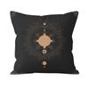 Bohemian Black Sun and Moon Print Pattern Cushion Cover Home Living Room Sofa  Pillow