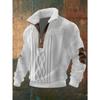 Men S Fleece Lined Pullover Sweatshirt Digital Print Casual Winter Wear