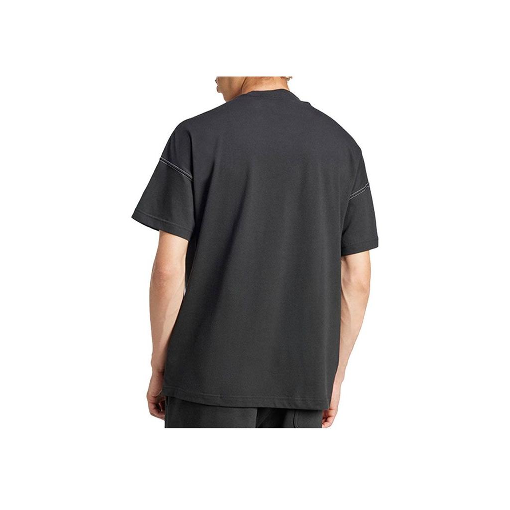 adidas Rundhals Sportlich Lässig Kurzarm T-Shirt Herren T-Shirts Schwarz JJ3658