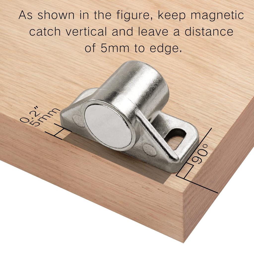 Magnetický Dveřní Zámek Nábytkové Kování Silné Magnety pro Dveře Skříněk Zarážky Super Výkonný Skříňový Neodymový Magnetický Západkový Zámek