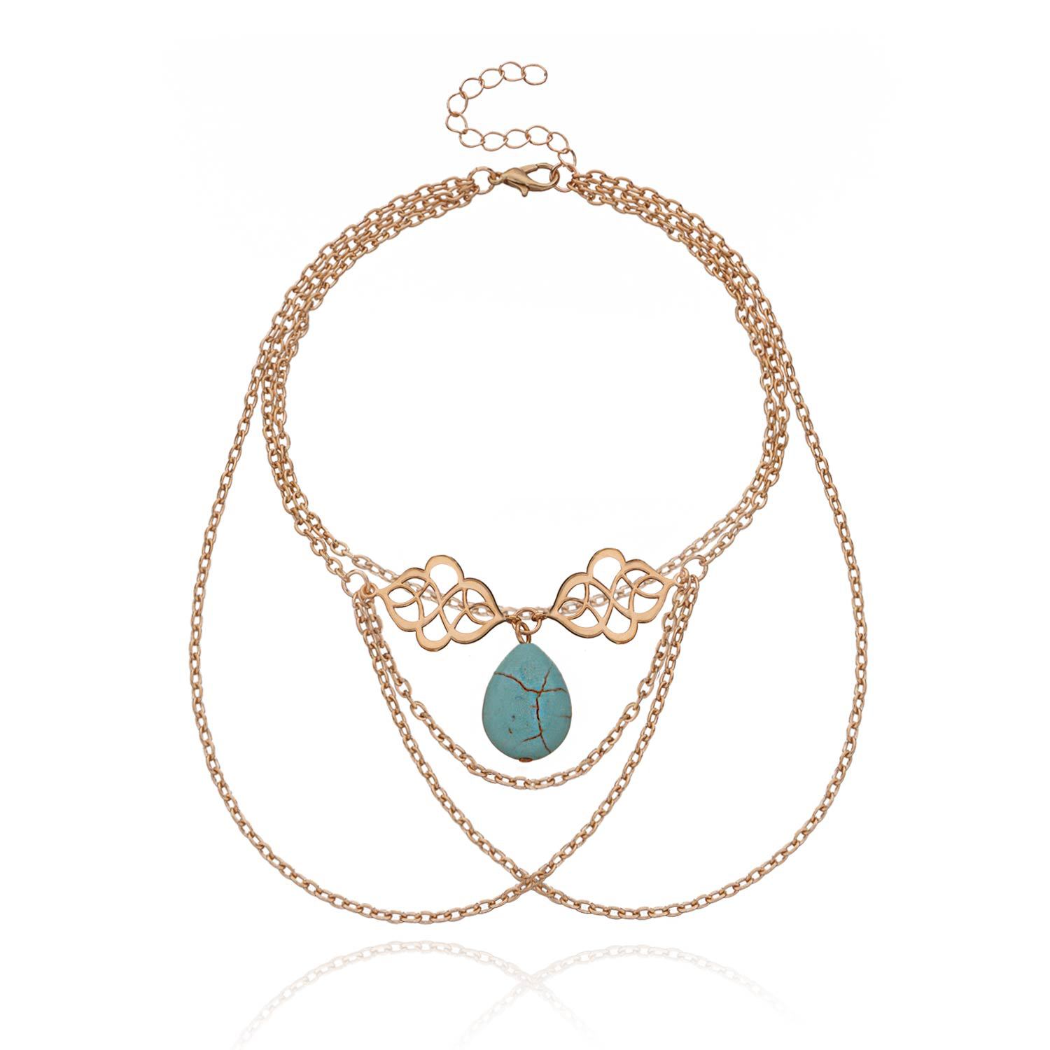 Arm chain jewelry, hollow auspicious pendant, water drop turquoise fringed arm chain bracelet bracelet jewelry золотой