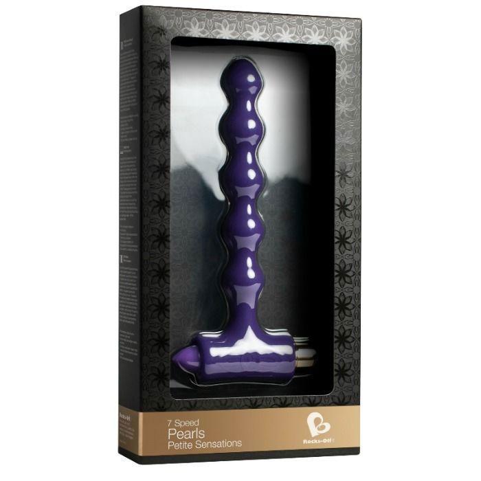 Plug Anal Vibrant - ROCKS OFF - L16.9cm D2.2cm - 7 Niveaux de Vibrations - Silicone - Violet
