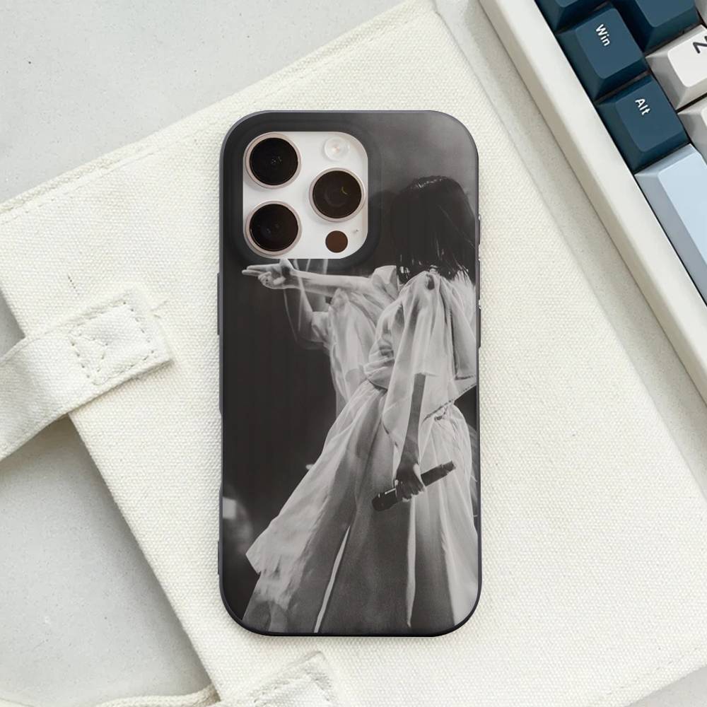 

Popular Singer M-Mitski Corrugated Pattern For IPhone 17 16 15 14 13 12 11 16 Pro Max Plus Pro Non-slip Phone Cover iPhone 17 Pro