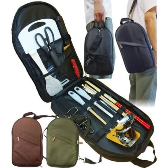 Camp instructor recommended cooking utensils set supplies outdoor barbecue tools 2-way bag eziu.