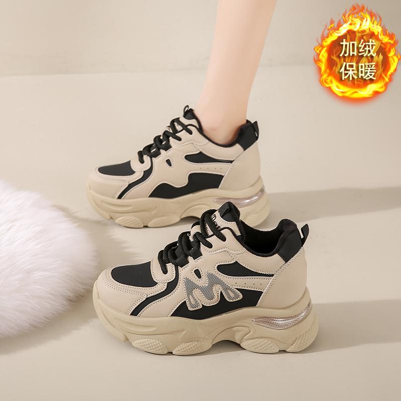 Inner Height Increase Dad Shoes INS Tide Spring and Autumn Platform Sports Travel Shoes New CM Height Increase