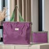 Foldable Shopping Bag Reusable Drawstring Grocery Bag Eco-Friendly Portable Tote Washable Nylon Shoulder Bag for Vegetables Fruits And Small Items