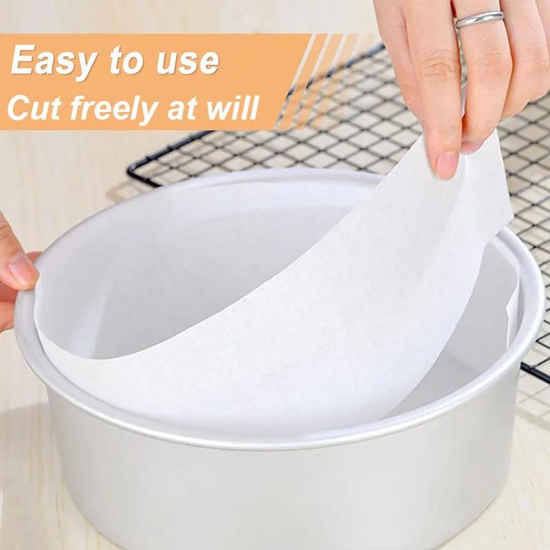 20M Cake Pan Liner Roll, Nonstick Pan Side Liner, Baking Parchment Paper for Round Square Oval Rectangular Bakeware