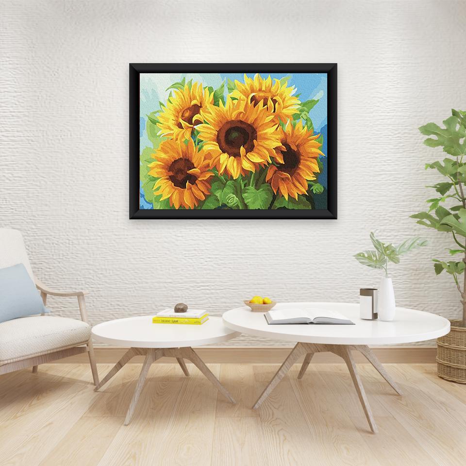 5d diamantová malba květinový křížový steh vyšívání DIY mozaikové vyšívání plné kulaté vrtání drahokamy dekorace Home Wall Art