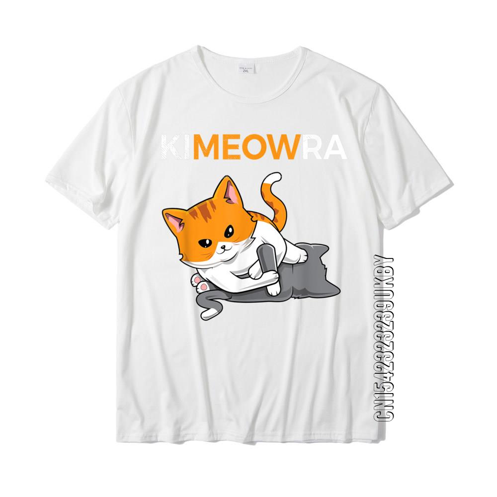 Jiu Jitsu Kimura Cute Kawaii Cat Funny BJJ T-Shirt Hip Hop Top T-Shirts T Shirt For Men Wholesale Cotton Party T Shirt