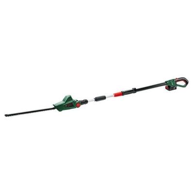 Akumulátorové teleskopické nůžky na živý plot Bosch - UniversalHedgePole 18 (1 Baterie 18 V 2,5 Ah, Nabíječka, Délka čepele 43 cm)