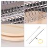 Knitting Tools Small Frame Small Loom Hand Tapestry Wood Loom Weaving Frame Darning Machine For Mending Clothes and JeansGood product