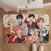 Manga-Tamon-kun Ima DocchiS Floor Mat Soft Non-Slip Bath Mat, Bedside Carpet, Absorbent Doormat for Home