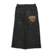Jeans Harajuku com padrão bordado hip-hop solto grande, tendência da moda americana Y2K, jeans solto masculino, calças largas de rua