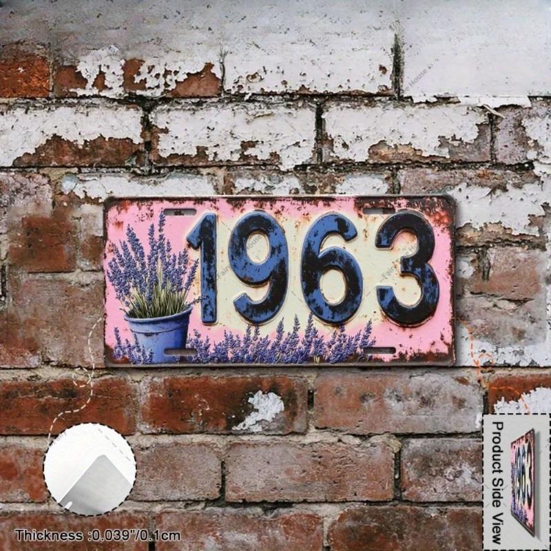 Motorcycle Souvenir License Plate, Metal Auto Wall Decor 15x30cm