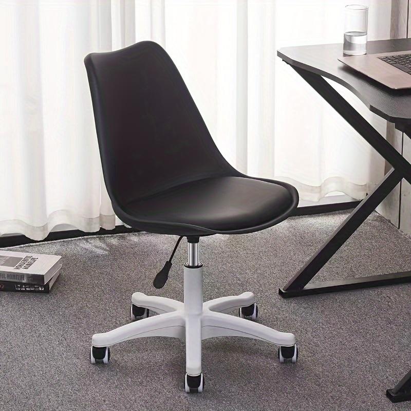 Ergonomischer Rollhocker mit breiterer Sitzfläche & Rückenlehne, 136,08 KG Tragfähigkeit, 360° Drehstuhl für Home Office, Kosmetikstudio