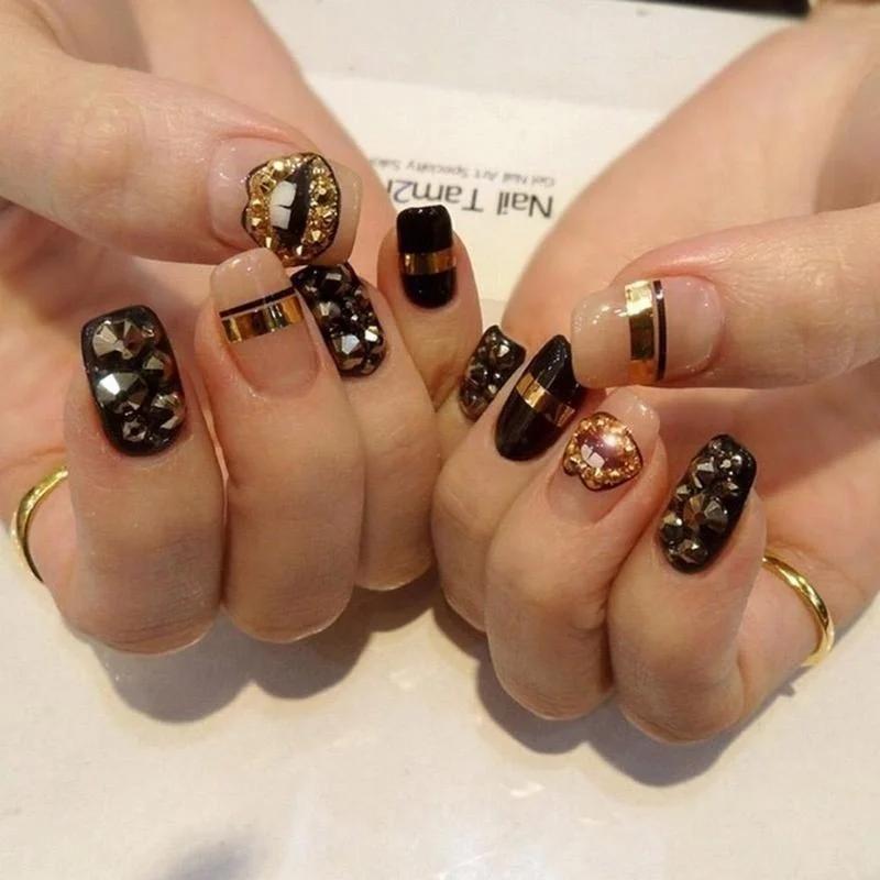 2000 PCS/package AB Color Acrylic Diamond Nails Box Jewelry 3D Decoration DIY Nail Rhinestone Crystal Accesorios
