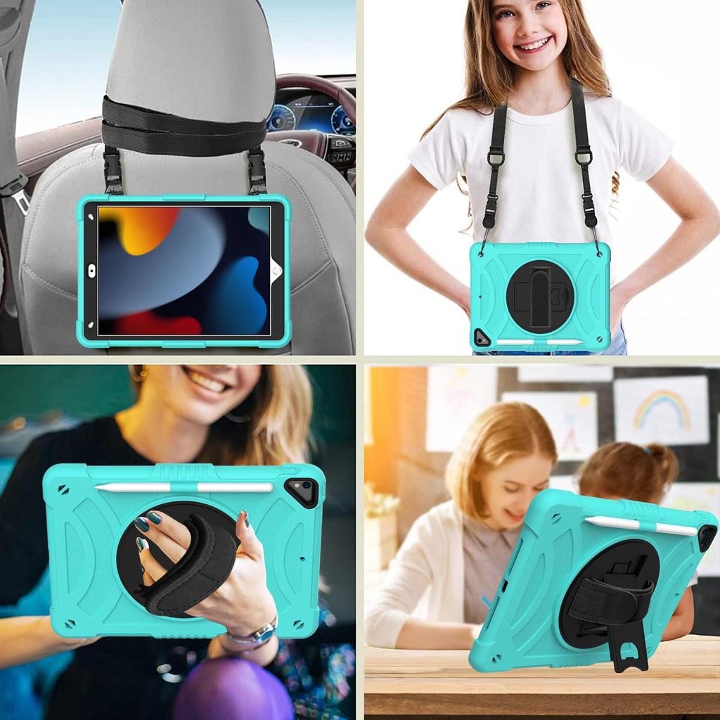 10.2 Silicone Rotating iPad Case for Apple Air3 - Full Coverage, Child-Friendly