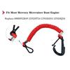 Plouluyt 8M0092850 Boat Safety Kill Stop Switch Connector Strap Replacement for 15920Q54 827A09 Emergency Stop Switch, Red