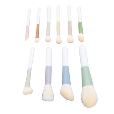 10Pcs Makeup Brush Set Soft Mini Portable Travel Brushes for Eye Nose Shadow Powders