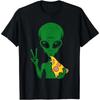Cute Alien I Come In Peace Space Rave EDM Music Alien T-Shirt Graphic Tee Fashion Short Sleeve Novelty Unisex Short-sleev
