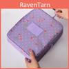 Luxurious Floral Nylon Zipper Women Makeup Bag With Elegant Cosmetic Case Organizer