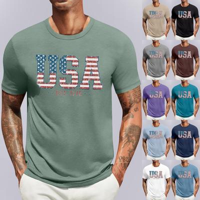 Men's Casual Fashion Comfortable Independence Day Pullover Sweatshirt Top