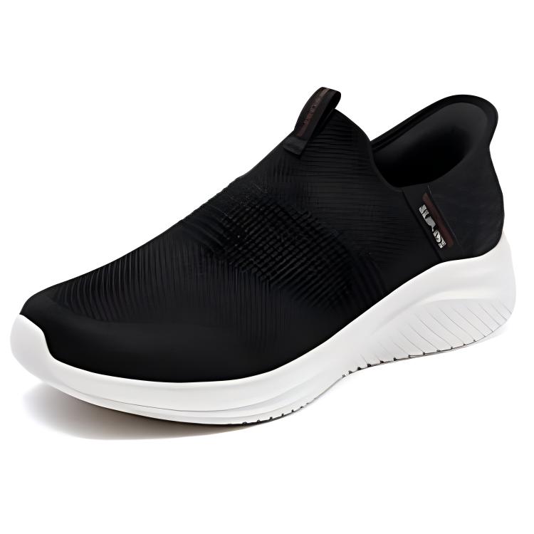 Skechers Ultra Flex 3.0 Slip-Ins Mesh Einfach Unifarben Sport Low-Top Freizeitschuhe Herren Sneaker Schwarz 894227-BLK
