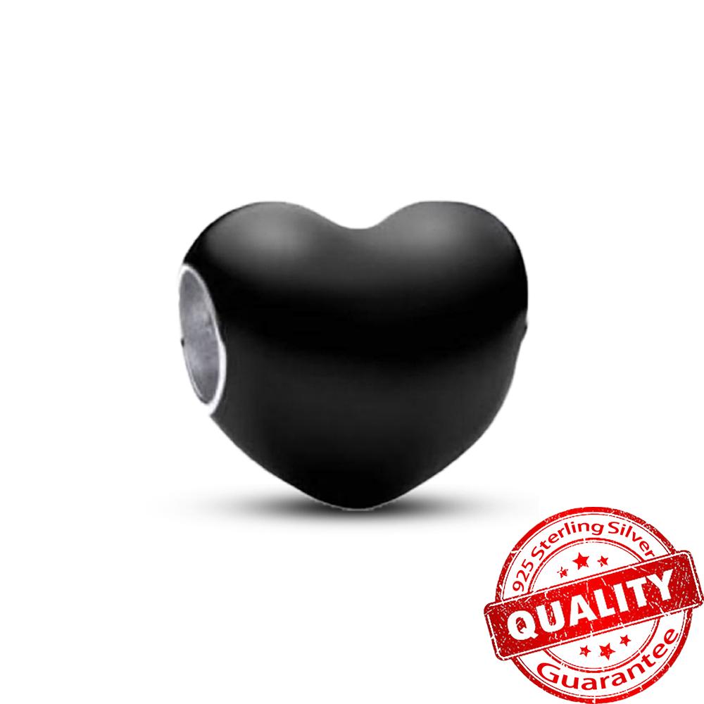 Dazzling Copper Metal Colorful Series Heart Charm Fit Original Bracelet Diy Jewelry Accessories Heart Beads