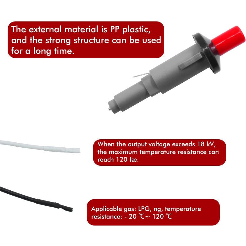 High Voltage Igniter Kit For Weber Q100 Q120 Q200 Q220 Q1000 Q2000 Bbq Grill Replacement Parts With Gas Catcher And Needle
