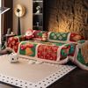  Christmas Cartoon Sofa Cover Cloth Towel Anti Cat Scratch and Anti Slip Sofa Cover Skin Friendly Suitable for All Seasons