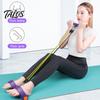 Core Strength Trainer Multifunction Tension Rope Elastic Yoga Pedal Puller Resistance Band with Non-Slip Handle Leg Stretching Home Fitness Equipment