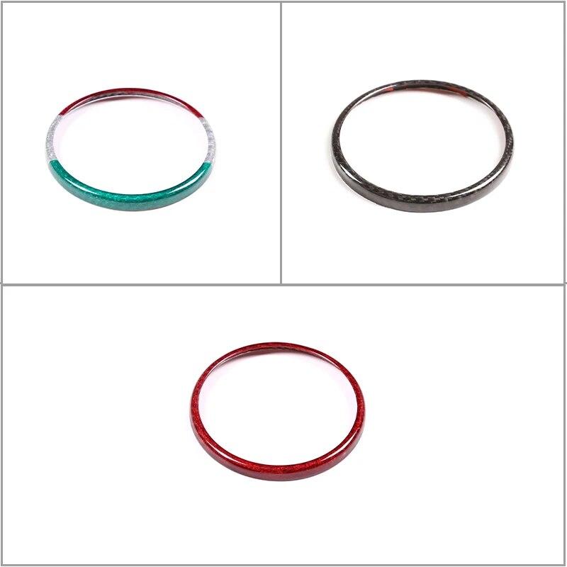 Real Carbon Fiber For Alfa Romeo Giulia Stelvio Car Rear Logo Circle Cover Trim Sticker Car Exterior Accessories