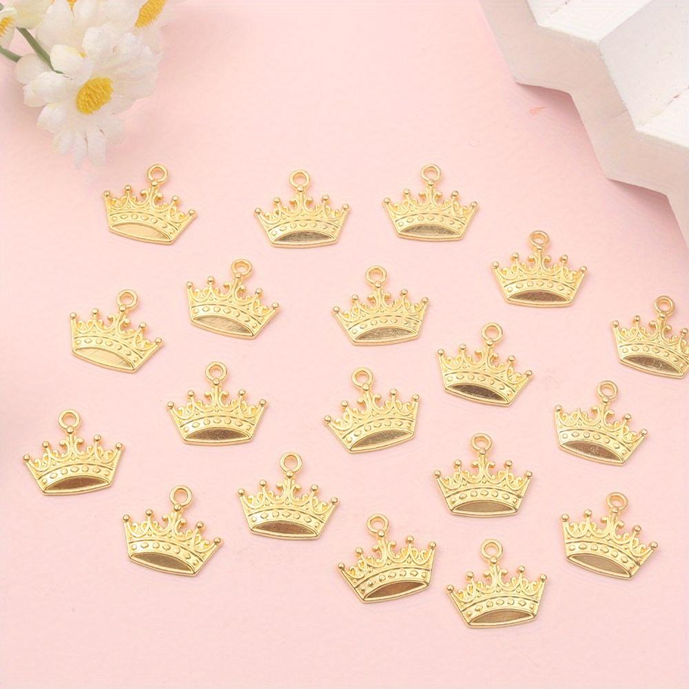 5/10/20pcs alloy material crown pendant, creative personalized retro crown pendant DIY earrings bracelet necklace
