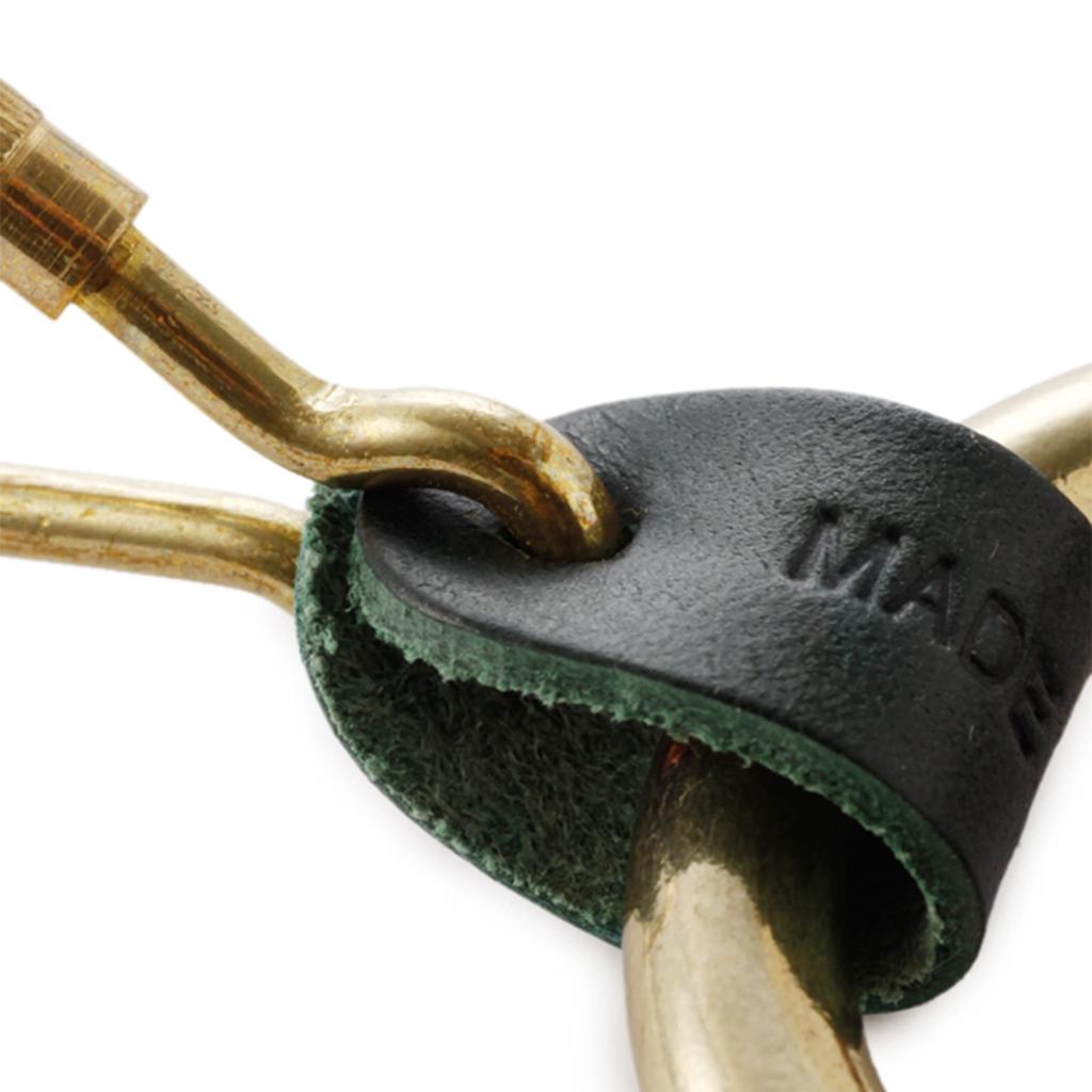 Keychain Key Ring Leather Genuine Leather Cowhide Unisex Orange [IL BISONTE] Women's Men's