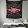 Spartak Moscow Storm Wall Hanging Printed Fabric Blanket Decorative Tapestries for Bedroom Living Room Home Decor