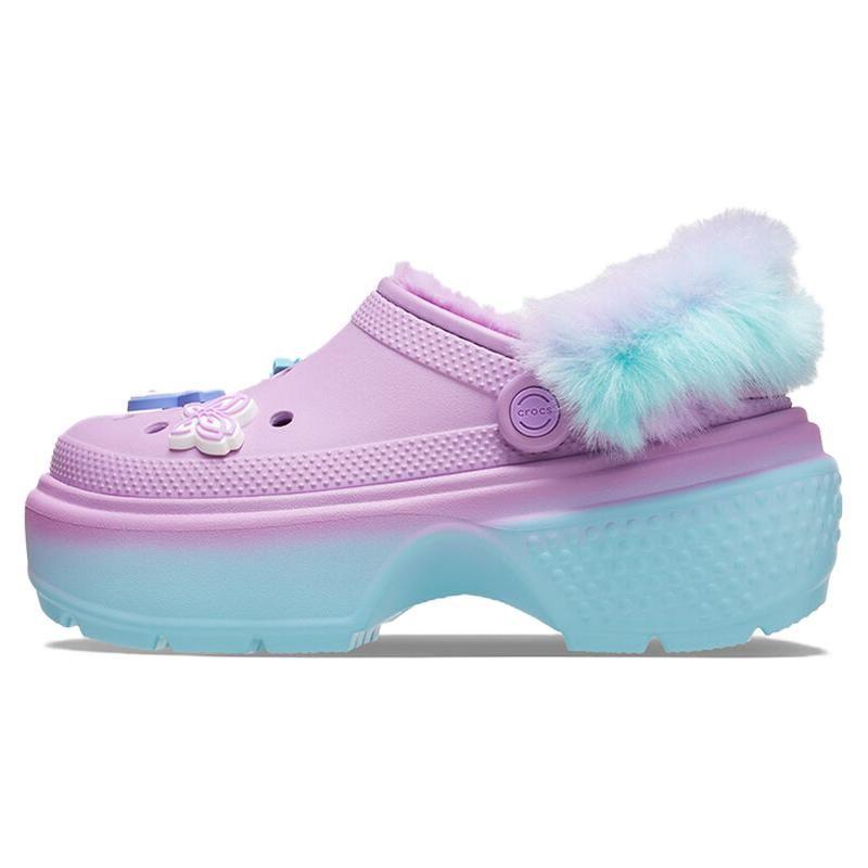 Aespa x Crocs Stomp Lined Clog Nebe a Země Unisex Tenisky Fialová Vícebarevná 208688-90H